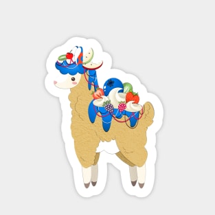 Fruit Tart Llama Sticker